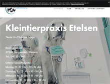 Tablet Screenshot of kleintierpraxis-etelsen.de